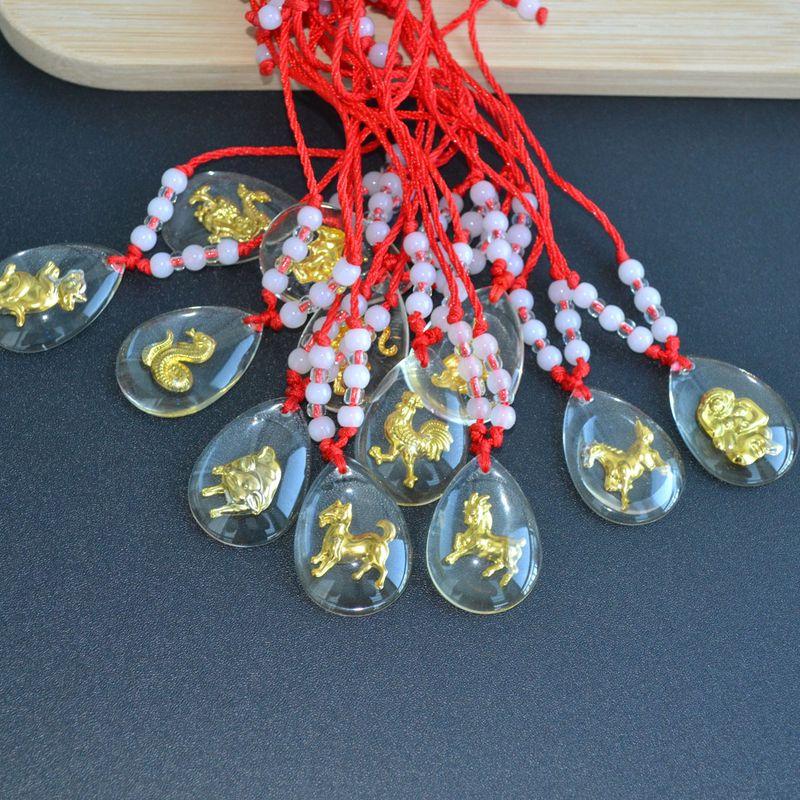 

Кулоны Цзинмэйцзинь по китайскому зодиаку, ожерелье из красной веревки с кристаллами и золотой инкрустацией, кулон Гуаньинь, детский подарок, парное украшение Light gray