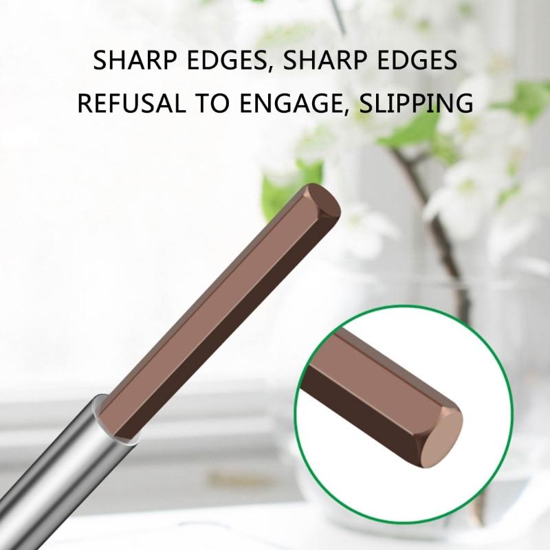 T-förmiges Handwerkzeug Sechskant-Steckschlüssel T-Griff-Schlüssel Verlängerter T-Steckschlüssel für Mechanikarbeiten 3/4/5/6/8/10mm