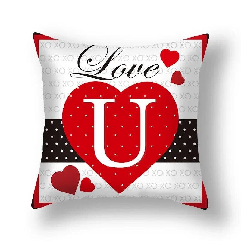 Love Sweet Cartoon Pillowcase Wedding Party Birthday Festival Decoration Sofa Office Seat Car Cushion Cover Home