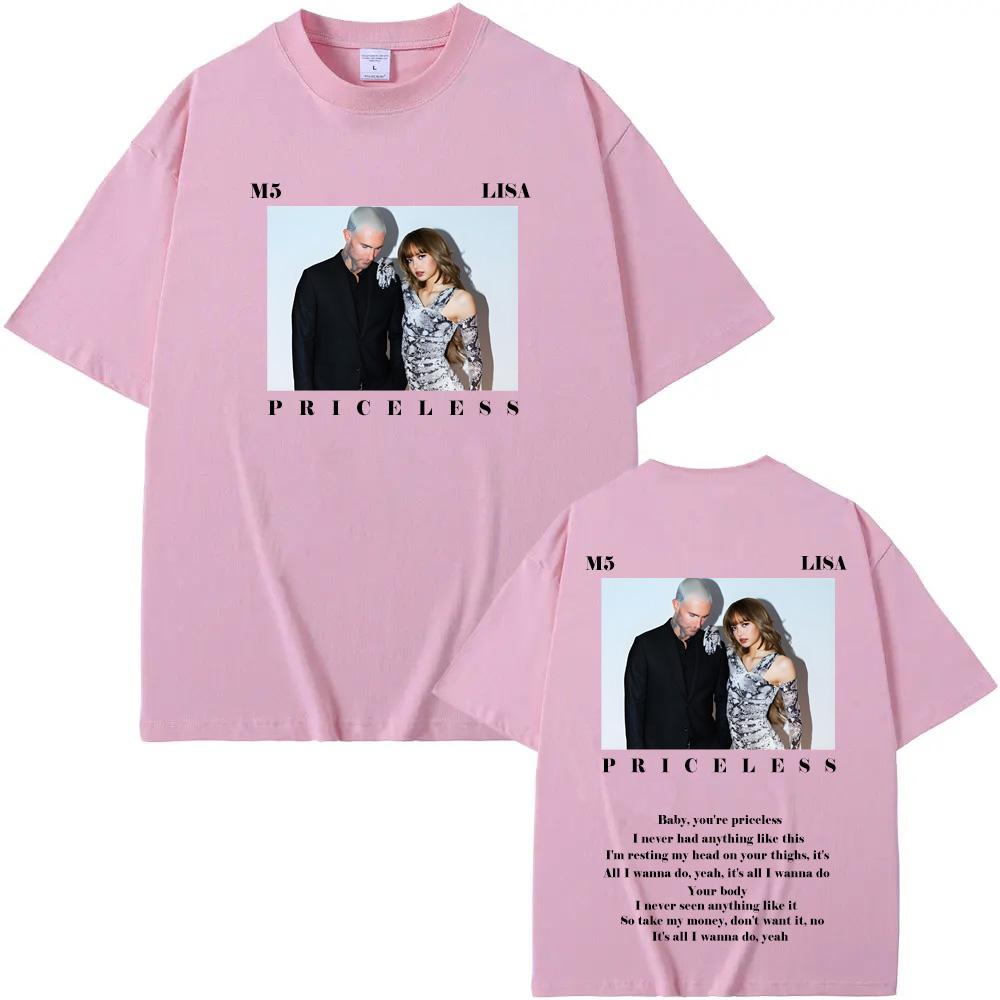 Maroon 5 - Priceless ft. LISA Trička 100% bavlna Pánská Dámská Nová Trička Léto High Street Trička Vysoce Kvalitní Bavlna Měkké Oblečení