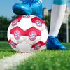 FC Bayern Munich Soccer Ball, Colorful, Suitable for All Ages, Machine-stitched, PVC Material, Competition Grade, Durable and High Bounce