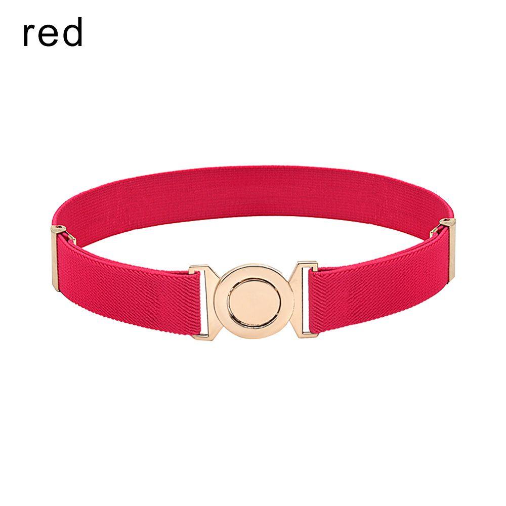 Teen Dress Decoration Kids Elastic Belts Waistband Opposite Buckle Waist Belt