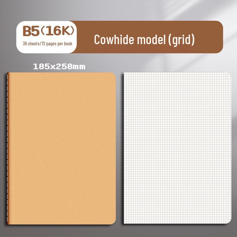 Exquisite Retro Cowhide Softcover Notebook for Students