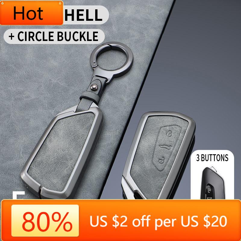 Interior Mouldings Car Key Case Cover for VW Volkswagen Formentor Tarraco Golf 8 MK8 ID.6 ID.4 Cupra for Skoda Octavia A8 SEAT L