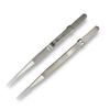 Anti-Slip Stainless Steel Jewelry Tweezers with Locking Slot for DIY Repair