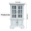 1/12 Scale Miniature Wood Corner Display Cabinet For Doll House Accessories With MultiTier Storage Design Scene Decors