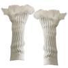 Punk Subculture Gloves Sleeves for Halloween Party Feathered Fingerless Gloves