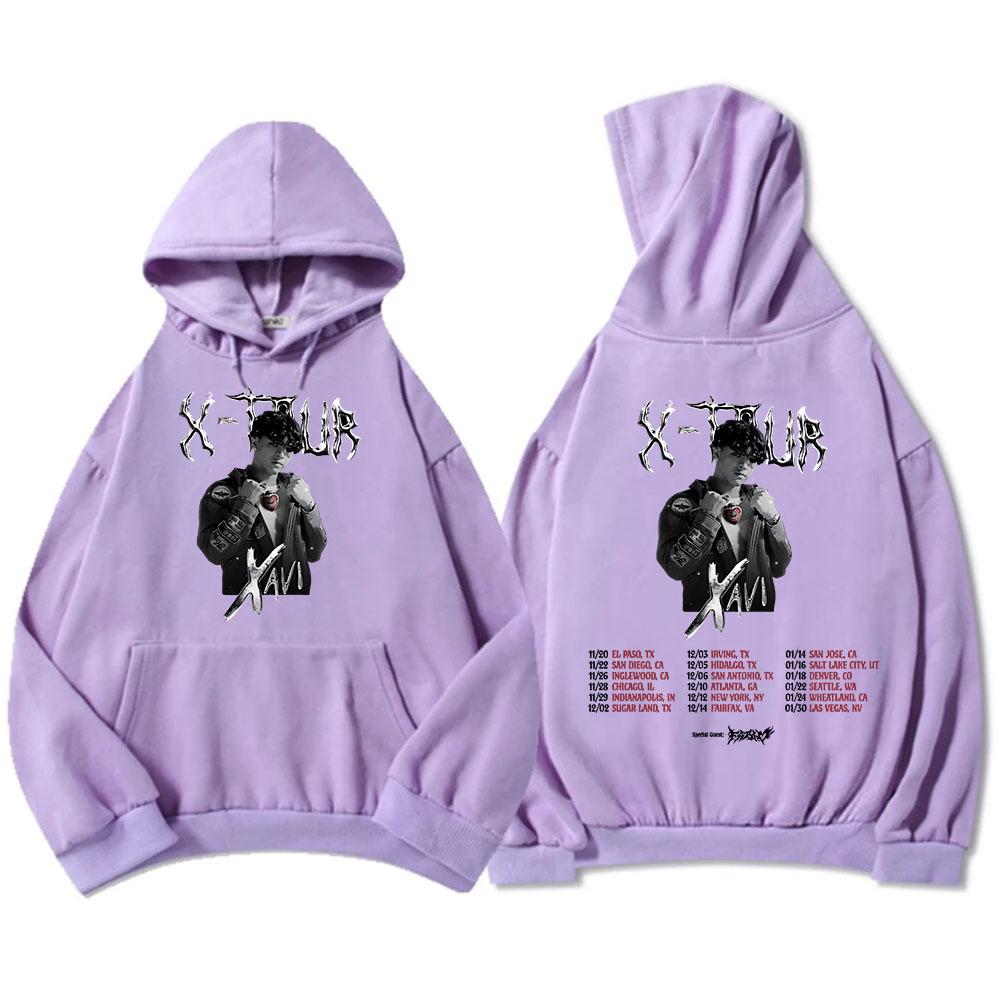 

X-tour Xavi Singer Fashion Hoodies Long Sleeve Fashion Hooded Sweatshirts Casual Autumn Fleece Male Sudaderas Streetwear Men Top 3XL