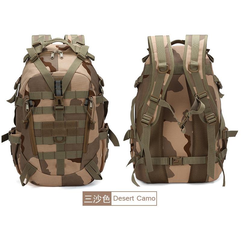 1Pc  Tactical Backpack for Men Camping Hiking Backpacks Reflective Outdoor Travel Bags Survival Climbing Rucksack Bag
