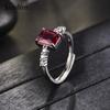 Lindon Classic Copper Alloy Zircon Ring Ladies Jewelry Wedding Promise Party Gift