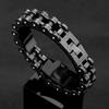 Lokomotive Herren Punk Rock Fahrradkettenarmband Armband Edelstahl Motorradarmbänder Männlich Pulseira