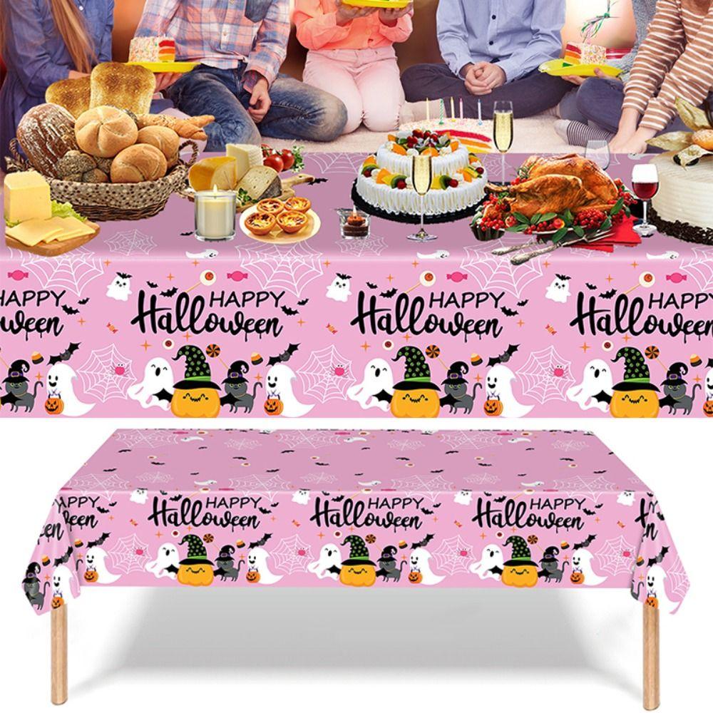 

Plastic Halloween Table Runner Disposable Table Cover Halloween Tablecloth Halloween Supplies