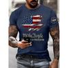 Summer Fashion Printed Men's Plus Size Loose Comfortable Soft Breathable Lightweight Round Neck Short Sleeved T-shirt