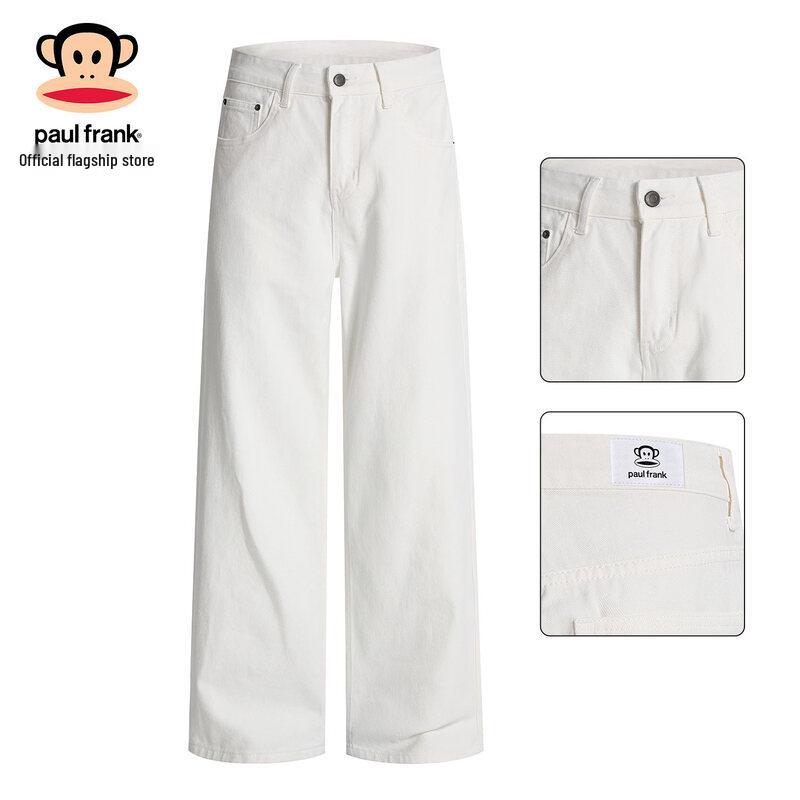 Paul Frank Men s Summer Loose Wide Leg Draped Straight Fit Jeans 3XL белый