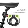 Bike Lock Cable 5Digits Resettable Combination Cable Lock, Bike Code Lock Small Security Bike Lock for Mountain Bicycles