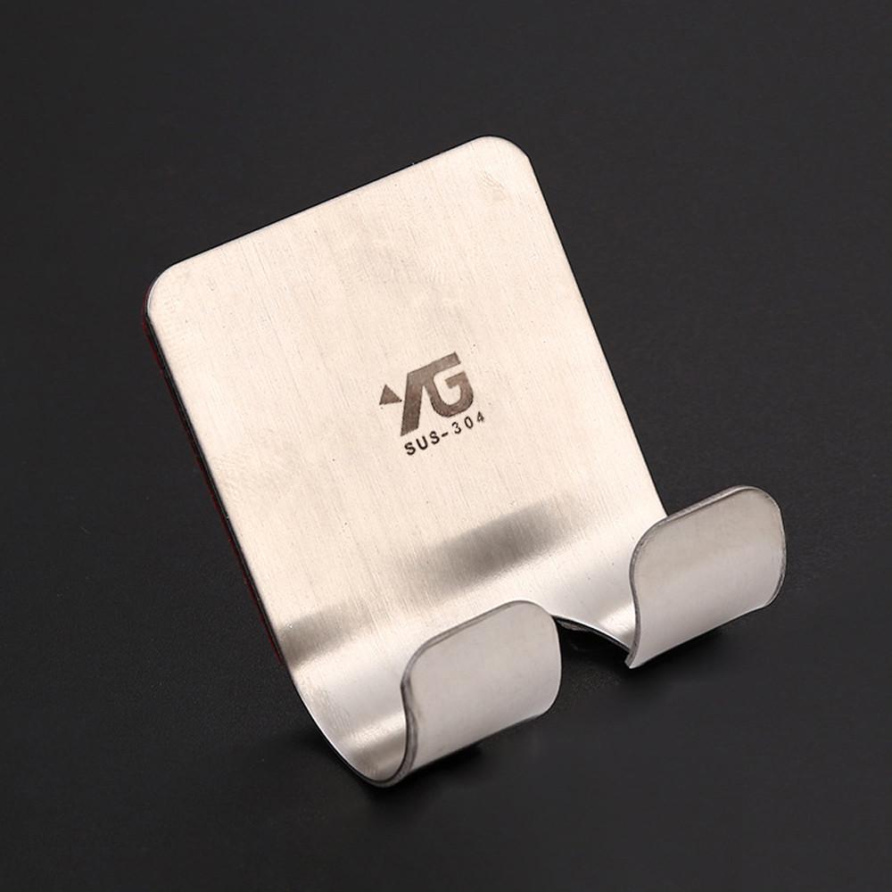 1pc Stainless Steel Power Plug Socket Jack Hook Rack  Holder Hanger  Glue