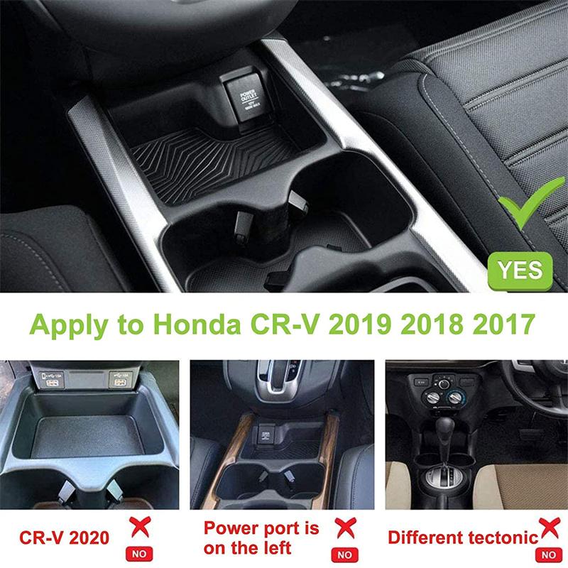 Pad de încărcare fără fir pentru mașină pentru Honda CR-V CRV 5 a 5-a generație C RV V5 2017 ~ 2021 2018, încărcător rapid pentru telefon, placă de încărcare stație panou