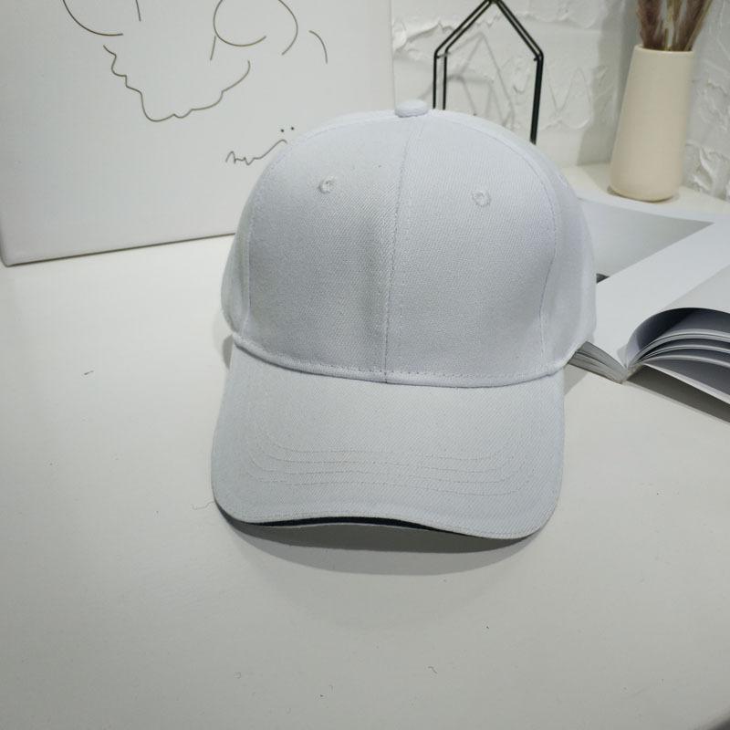 Hipster men and women versatile solid color baseball hat summer street black pink student sunshade cap couple