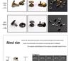 4-12mm DIY Metal Double-Sided Cap Rivet - Decorative Shoe Repair Accessory