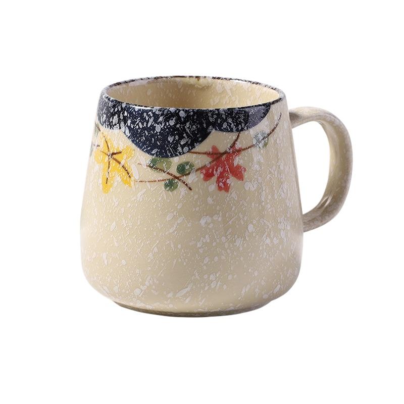 Glazovaný Retro Jednoduchý Severský Keramický Hrnček Kreativní Domácí Personalizovaný Pohár na Vodu Šálek na Kávu