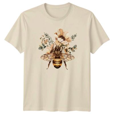 Boho Rustic Bee Floral T-Shirt Nature 2026 Gift For Him And Her