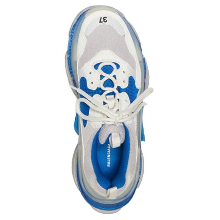 Balenciaga Triple S Clear Sole Blue Women's 544351W09ON9169