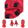 Vibrant Kids Spiderman Mask Full Head Cosplay With Soft Gloves For Halloween Fun