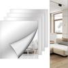 Shatterproof Mirror Sheet Silver Makeup Mirror New Non Glass Mirror Stickers  Background Decor