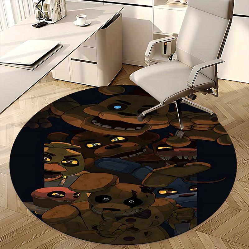FNAF,Five Nights at Freddy's Chair mat Round Rug Office carpet, Non slip, Suitable for Living Rooms, Bedrooms Decor.1205606a