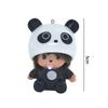 Hello Kitty Monchhichi Vinyl Figure Keychain Cute Anime Keyring Car Bag Pendant Desktop Ornament Wedding Gift for Fans Kids