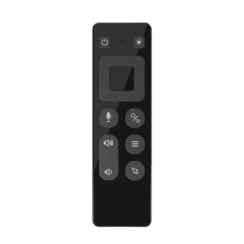 2 In 1 Air Mouse Voice Control RGB Backlit 2.4G Wireless Air Mouse Remote Control with 6-axis Gyroscope USB Receiver
