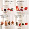 Handcrafted Santa Snowman Christmas Ornament With Sturdy Resin Materials For Indoor Outdoor Holiday Decoration