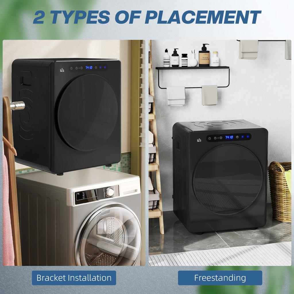 5 Kg Compact 40-60 Degrees C Tumble Dryer - Black