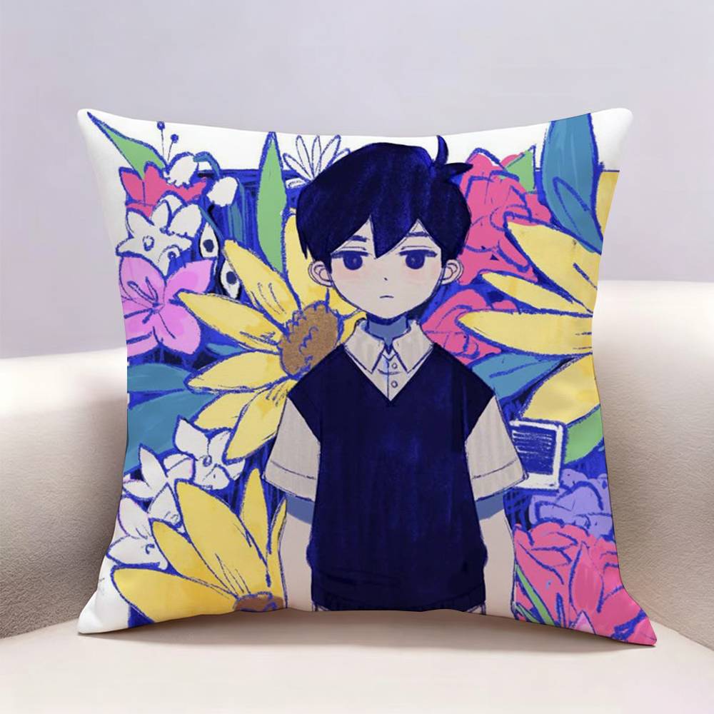 OOmori Game Doublesided Print Pillow Case Pattern Printed Pillowcase For Living Room Sofa Cushion Cover