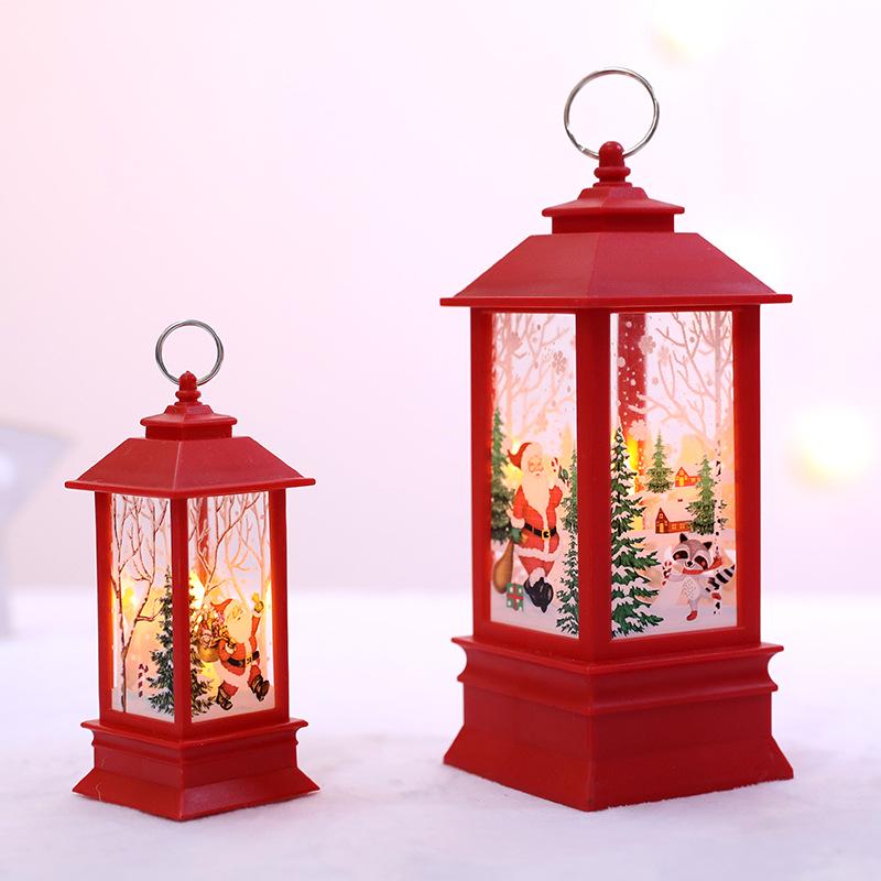 Christmas LED Flame Mini Oil Lamp - Handheld Lantern for Bar, Restaurant, or Home Decor