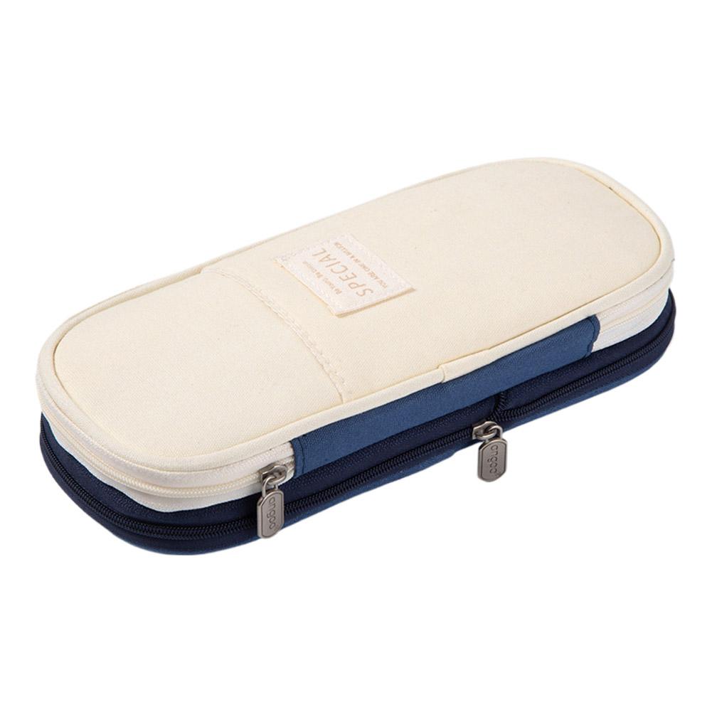 

Двухслойный пенал, пенал-косметичка, безопасный и прочный, водонепроницаемый, школьные и офисные принадлежности, канцелярские товары, органайзер большой вместимости