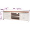 VidaXL Meuble TV 120x30x40 cm Blanc 245457