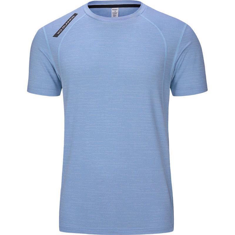 

Quick-dry Breathable Stretch Sport Crew Neck T-shirt L синій