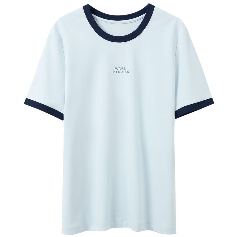 Sancai 2026 Spring Color-block Letter T-Shirt M