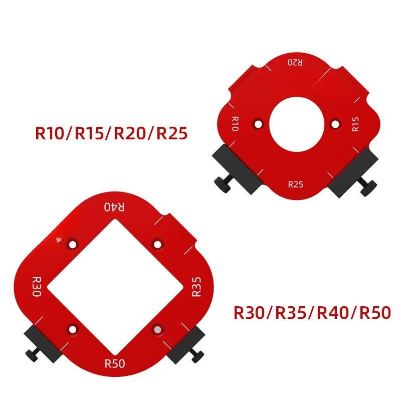 Woodworking Router Arcs Angle Positioning Template Corner Radius Routers Jig Portable Wood Milling Cutter Round R-corner