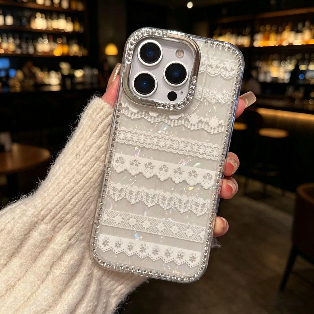 

Creative Lace Bow Case for iPhone 17 Pro Max/16 P in Korean Style (also fits 15/14/13 models) iPhone 17 Pro Max