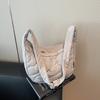 Rhombus quilted messenger bag women's large capacity quilted cotton embroidered thread college student fashion commuter shoulder dumpling bag