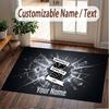 Custom Rug BIRMINGHAM CITY Pattern Print Name Text Soft Non‑Slip Floor Carpet for Home Indoor Decoration