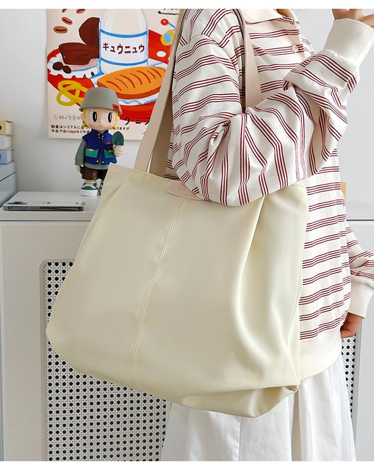 Minimalist Japanese Tote Bag - Large Capacity Women's Casual Shoulder Bag