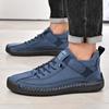 Men's Casual Leather Shoes,Ankle Boots Lightweight Loafers,Mid Top Walking Driving Shoes