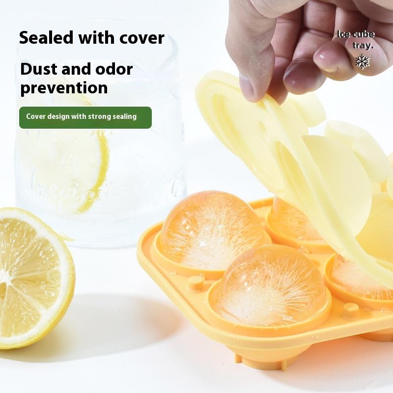 6-Hole Silicone Ice Ball Maker Large Big Round Sphere Ice Shape Cube Mold Tray For Freezer Whiskey Cocktail Bar Tools