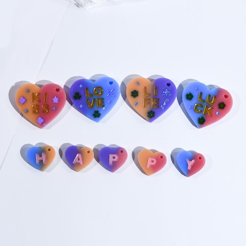 Practical Silicone Valentines Heart Pendant Mould Accessory for Crafting Personalize Styles Gifts Home or Studio