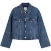 American Vintage Lapel Thin Padded Denim Jacket Women Jackets 47D725G