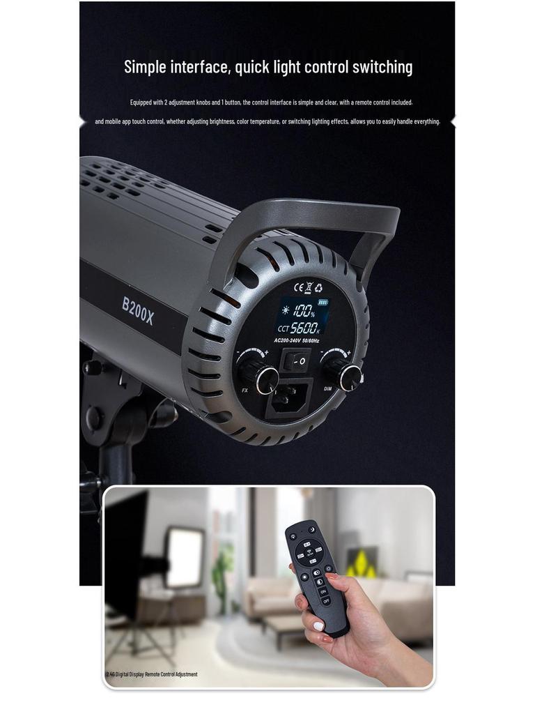 Yingbang 200W Live Broadcast Beauty Soft Light - Ideal for Shooting, Hair Highlights, and Spotlights