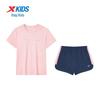 Xtep Girls' Quick-Dry Short Sleeve Knit Set